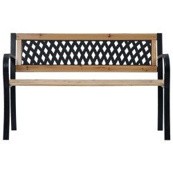 vidaXL Banco de jardín madera 120 cm