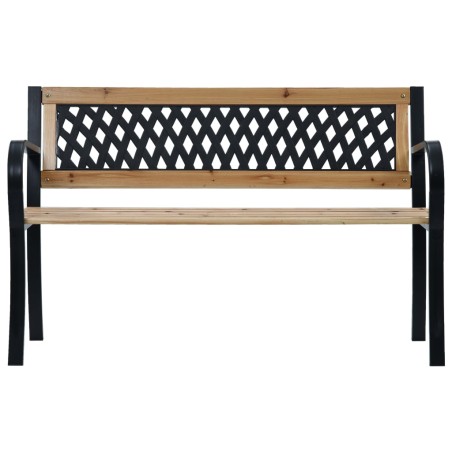 vidaXL Banco de jardín madera 120 cm