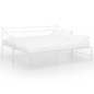 vidaXL Estructura de sofá cama extraíble de metal blanco 90x200 cm vidaXL Estructura de sofá cama extraíble de metal blanco 90x200 cm