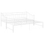 vidaXL Estructura de sofá cama extraíble de metal blanco 90x200 cm vidaXL Estructura de sofá cama extraíble de metal blanco 90x200 cm