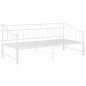 vidaXL Estructura de sofá cama extraíble de metal blanco 90x200 cm vidaXL Estructura de sofá cama extraíble de metal blanco 90x200 cm