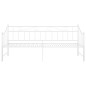 vidaXL Estructura de sofá cama extraíble de metal blanco 90x200 cm vidaXL Estructura de sofá cama extraíble de metal blanco 90x200 cm
