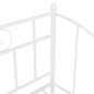 vidaXL Estructura de sofá cama extraíble de metal blanco 90x200 cm vidaXL Estructura de sofá cama extraíble de metal blanco 90x200 cm