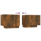 vidaXL Mueble para TV madera contrachapada roble ahumado 100x35x40 cm vidaXL Mueble para TV madera contrachapada roble ahumado 100x35x40 cm