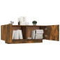 vidaXL Mueble para TV madera contrachapada roble ahumado 100x35x40 cm vidaXL Mueble para TV madera contrachapada roble ahumado 100x35x40 cm