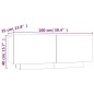 vidaXL Mueble para TV madera contrachapada roble ahumado 100x35x40 cm vidaXL Mueble para TV madera contrachapada roble ahumado 100x35x40 cm