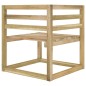 vidaXL Sofás esquineros de palés jardín 2 uds madera impregnada verde vidaXL Sofás esquineros de palés jardín 2 uds madera impregnada verde