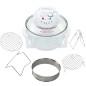 vidaXL Horno de convección halógeno con anillo de extensión 1400W 17 L vidaXL Horno de convección halógeno con anillo de extensión 1400W 17 L