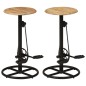 vidaXL Taburetes de cocina 2 unidades madera maciza de mango vidaXL Taburetes de cocina 2 unidades madera maciza de mango