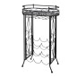 vidaXL Botellero de metal con soportes para copas para 9 botellas vidaXL Botellero de metal con soportes para copas para 9 botellas