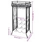 vidaXL Botellero de metal con soportes para copas para 9 botellas vidaXL Botellero de metal con soportes para copas para 9 botellas