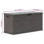 vidaXL Caja de almacenamiento de jardín 280 L marrón vidaXL Caja de almacenamiento de jardín 280 L marrón