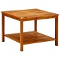 vidaXL Mesa de centro de madera maciza de acacia 60x60x45 cm