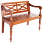vidaXL Banco Batavia madera maciza de caoba marrón oscuro 98 cm vidaXL Banco Batavia madera maciza de caoba marrón oscuro 98 cm