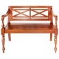 vidaXL Banco Batavia madera maciza de caoba marrón oscuro 98 cm vidaXL Banco Batavia madera maciza de caoba marrón oscuro 98 cm