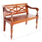 vidaXL Banco Batavia madera maciza de caoba marrón oscuro 98 cm vidaXL Banco Batavia madera maciza de caoba marrón oscuro 98 cm
