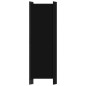 vidaXL Biombo divisor de 5 paneles negro 250x180 cm vidaXL Biombo divisor de 5 paneles negro 250x180 cm
