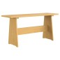 vidaXL Mesa de comedor con banco de madera maciza marrón miel vidaXL Mesa de comedor con banco de madera maciza marrón miel