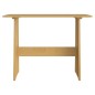 vidaXL Mesa de comedor con banco de madera maciza marrón miel vidaXL Mesa de comedor con banco de madera maciza marrón miel