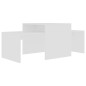 vidaXL Set de mesas de centro madera contrachapada blanco 100x48x40 cm vidaXL Set de mesas de centro madera contrachapada blanco 100x48x40 cm