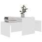 vidaXL Set de mesas de centro madera contrachapada blanco 100x48x40 cm vidaXL Set de mesas de centro madera contrachapada blanco 100x48x40 cm