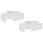 vidaXL Set de mesas de centro madera contrachapada blanco 100x48x40 cm vidaXL Set de mesas de centro madera contrachapada blanco 100x48x40 cm