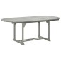 vidaXL Mesa de jardín madera maciza de acacia gris 200x100x75 cm vidaXL Mesa de jardín madera maciza de acacia gris 200x100x75 cm
