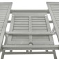 vidaXL Mesa de jardín madera maciza de acacia gris 200x100x75 cm vidaXL Mesa de jardín madera maciza de acacia gris 200x100x75 cm