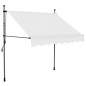 vidaXL Toldo manual retráctil con LED crema 150 cm vidaXL Toldo manual retráctil con LED crema 150 cm