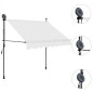 vidaXL Toldo manual retráctil con LED crema 150 cm vidaXL Toldo manual retráctil con LED crema 150 cm