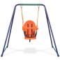 vidaXL Columpio 2 en 1 para niño y para bebé naranja vidaXL Columpio 2 en 1 para niño y para bebé naranja