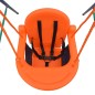 vidaXL Columpio 2 en 1 para niño y para bebé naranja vidaXL Columpio 2 en 1 para niño y para bebé naranja