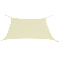 vidaXL Toldo de vela cuadrado tela Oxford color crema 3,6x3,6 m 