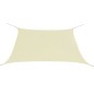 vidaXL Toldo de vela cuadrado tela Oxford color crema 3,6x3,6 m 