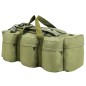 vidaXL Bolso de lona estilo militar 3-en-1 90 L verde oliva