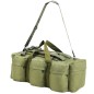 vidaXL Bolso de lona estilo militar 3-en-1 90 L verde oliva