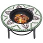 vidaXl Brasero de mosaico cerámica verde 68 cm vidaXl Brasero de mosaico cerámica verde 68 cm