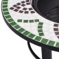 vidaXl Brasero de mosaico cerámica verde 68 cm vidaXl Brasero de mosaico cerámica verde 68 cm