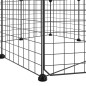 vidaXL Jaula para mascotas de 8 paneles con puerta acero negro 35x35cm vidaXL Jaula para mascotas de 8 paneles con puerta acero negro 35x35cm
