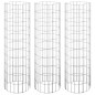vidaXL Arriate gaviones circular 3 uds acero galvanizado Ø30x100 cm vidaXL Arriate gaviones circular 3 uds acero galvanizado Ø30x100 cm
