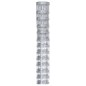 vidaXL Valla de jardín de acero galvanizado plateado 50x1,25 m