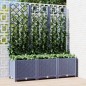 vidaXL Jardinera con enrejado PP gris oscuro 120x40x136 cm vidaXL Jardinera con enrejado PP gris oscuro 120x40x136 cm