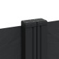 vidaXL Toldo lateral retráctil negro 220x600 cm vidaXL Toldo lateral retráctil negro 220x600 cm
