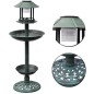 vidaXL Bañera/comedero para pájaros con luz solar vidaXL Bañera/comedero para pájaros con luz solar
