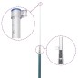 vidaXL Mástil de bandera telescópico aluminio plateado 5,55 m vidaXL Mástil de bandera telescópico aluminio plateado 5,55 m