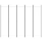 vidaXL Biombo divisor de 5 paneles de tela blanco 250x200 cm vidaXL Biombo divisor de 5 paneles de tela blanco 250x200 cm