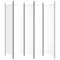 vidaXL Biombo divisor de 5 paneles de tela blanco 250x200 cm vidaXL Biombo divisor de 5 paneles de tela blanco 250x200 cm