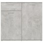 vidaXL Aparador de madera contrachapada gris hormigón 80x36x75 cm vidaXL Aparador de madera contrachapada gris hormigón 80x36x75 cm