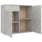 vidaXL Aparador de madera contrachapada gris hormigón 80x36x75 cm vidaXL Aparador de madera contrachapada gris hormigón 80x36x75 cm