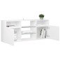 vidaXL Mueble de TV con luces LED blanco brillante 120x30x50 cm vidaXL Mueble de TV con luces LED blanco brillante 120x30x50 cm